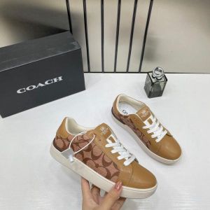 Coach_CitySole_Sneaker_Brown_Canvas_For_Women_With_OriginalBox
