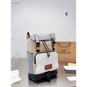 Coacch_CB_Track_Backpack_Colorblock_Signature_Canvas_With_Dust_Cover_&_Carry_Bag