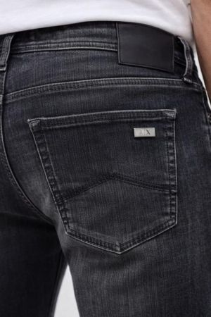 Arma lExchange Grey Shade Straight Fit Premium Imported Stretchable Lycra Fabric Denim wit etal Logo 3756