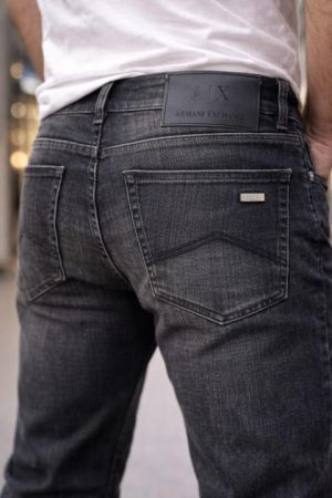 Arma Exchange Green Shade Straight Fit Premium Imported Stretchable Lycra Fabric Denim wit etal Logo 3755