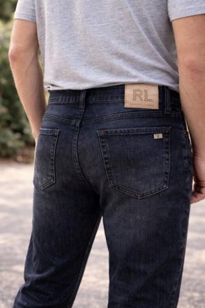 Ralp laure light shade premium imported stretchable lycra fabric straight fit denim with embroidered work Sale Offer 3373