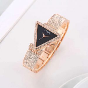 Guess Triangle Women Diamond Rosegold Black