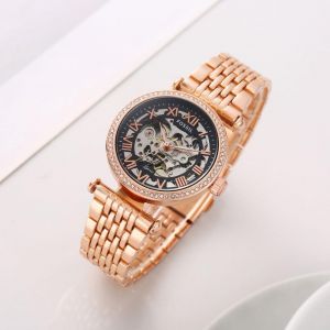 Fossil_Women_Automatic_Diamond_Rosegold_Black