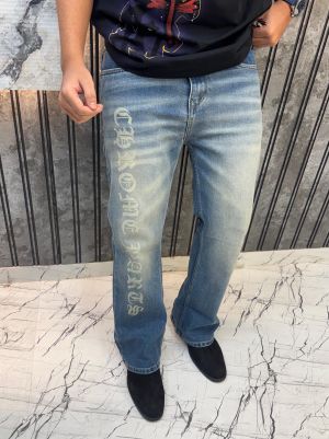 Sale Chrome Hearts Imported Denim Fabric Very Premium Boot Cut Denim Jeans.MR320