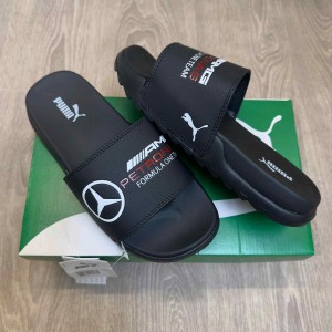 Pum.a Mercedes AMG Petronas Soft Comfort Premium All Black Slides