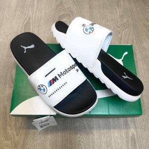 Pum.a BMW Motorsport Soft Comfort Premium White Black Slides