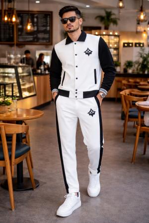 Lv Premium Track Suit White K223-W