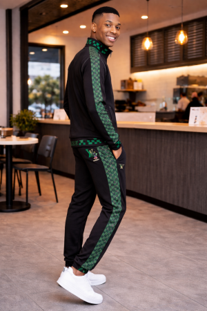 Lv Premium Track Suit Black K196-BK