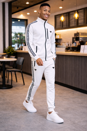 Pr Premium Track Suit White K205-W