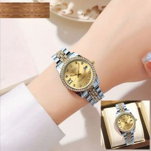 Roleex Women Date Only Gold Twotone