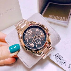 Michael l Kors Bradshaw MK5854 Rosegold Black Dial