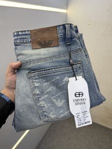 EMPORIO ARMA-I PREMIUM LIGHT BLUE DENIM JEANS STRAIGHT FIT LENGHT 41
