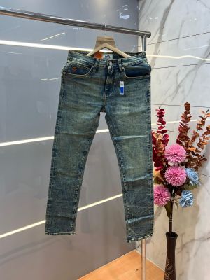 Herme premium imported stretchable lycra fabric denim 2684