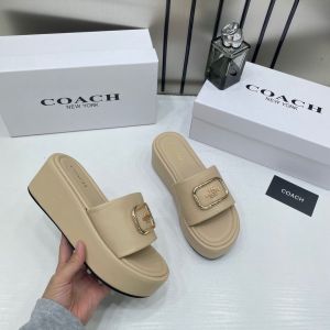 Coach_FixPrice_Eloise_Beige_Platform_Sandals_With_Original_Packing