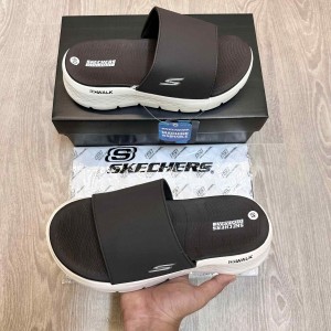 Skecher.s Go Walk Flex Premium Brown Flip Flop