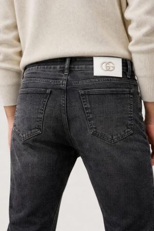 Gucc Grey Shade Straight Fit Premium Imported Stretchable Lycra Fabric Denim 3838