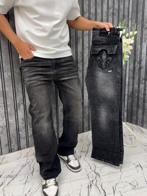 Chrome Hearts Imported Fabric Back Pocket Design very Premium Boot Cut Jeans.MR361