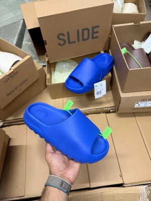 Adidaaass Yeezy Slide YZY Azure OG Box ID4133  Fixed
