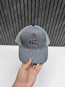 Hugo_Boss_Grey_Small_Front_Logo_Premium_Unisex_Cap