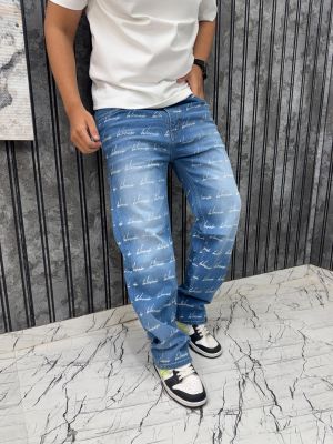Balenciaga.Imported.All.Over.Monogram.Printed.Light.Shade.Premium.Baggy.Denim.Jeans.MR364