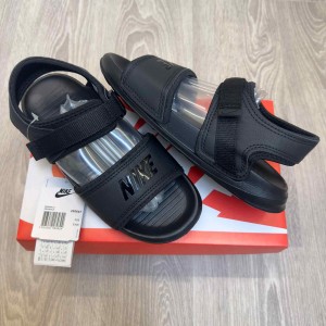Nik.e Calm Adjust All Black Sandal With Socks