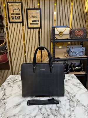 Prad_a Premium Quality Laptop Bag With Strap (Black) (P6615-5)