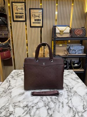Loui_s Vuitton Laptop Bag Embossed (Brown) (L866325)