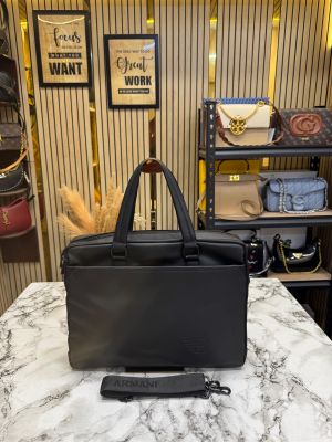 Emporio Arma_i Sleek Business Briefcase In Black With detachable Strap (A8910)