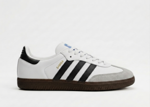 ADIDAAS SAMBA WHITE BLACK WITH KEYCHAIN WOMENS FIX