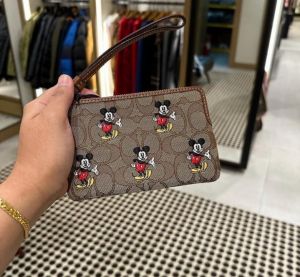 Coach_X_Disney_W4_Canvas_Leather_Wristlet_With_OriginalBox_DustCover_Tags