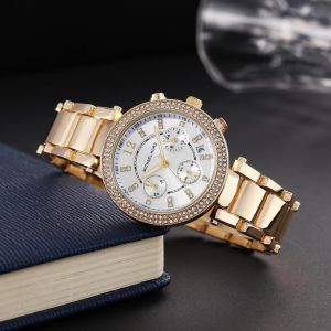 Michael_l Kors Parker Gold-White