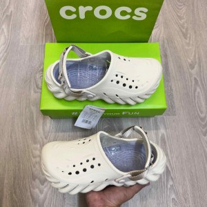 Croc.s Echo Super Soft Premium Cement Grey Grey Clogs