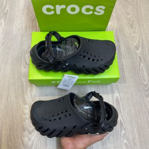 Croc.s Echo Super Soft Premium All Black Clogs