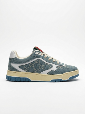 GUCC.I RE WEB LIGHT BLUE DENIM SNEAKER UA QUALITY