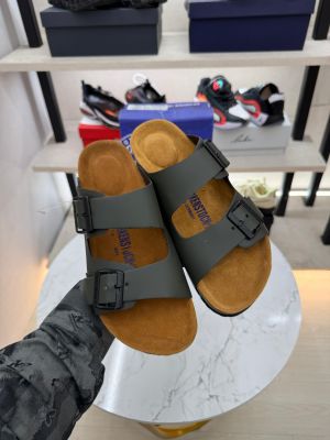 Birkenstock Arizona green softy Leather