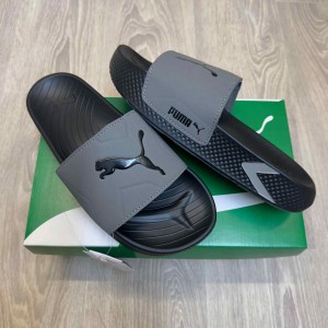Pum.a SoftridePro Leadpuff Cool Dark Grey Black Slides
