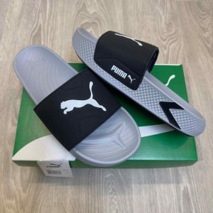 Pum.a SoftridePro Leadpuff Black Shadow Grey Slides