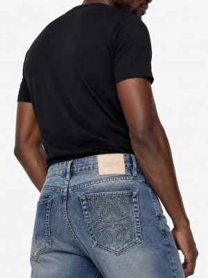 Loewe Bootcut green shade Premium Imported Lycra Fabric Denim With Back Pocket Embroidery Design Logo 4179
