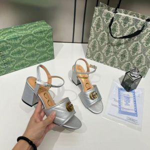 Guccci_GG_Marmont_Silver_Leather_Block_Heel_Sandals_GG_Logo_With_OG_Box_&_Carry_Bag_Silver_8058-3