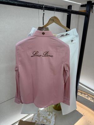 Loro Piana Imported Pink Pant Shirt Super Premium Combo F3878-PI