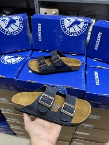 Birkenstock Arizona navy blue suede
