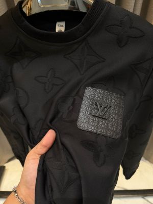Loui-s_vuitton imported sweatshirt Black