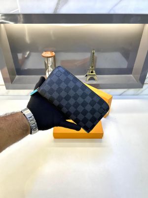 Loui_s Vuitton Long Wallet Black Fa 459