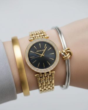 Michael_l Kors Darci Gold-Black