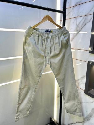 Ralp h Lauren Imported Grey Super Premium Linen Blend Trouser F3188-GY