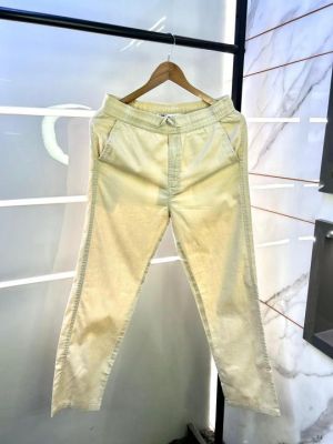 Sale Zar  Beige Linen Relax fit Super Premium Trouser F2879-BE