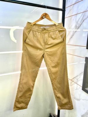 Sale Zar  Brown Linen Relax fit Super Premium Trouser F2879-BR