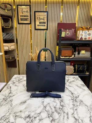Lacost_e Business Laptop Bag With  Shoulder Strap (E6614-5) (Blue)