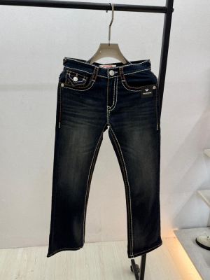 True Religion Imported Dark Blue Super Premium Denim With Brand Carry Bag Packing F3903-B1