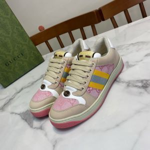 WMN Gucc.i GG Screener Sneaker Beige Pink